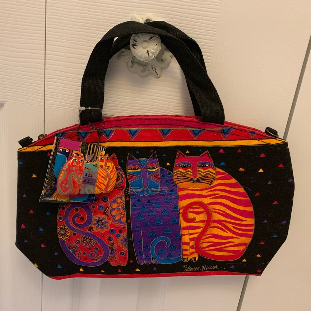 Laurel Burch 3 Cat Handbag